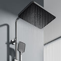 Authentic brass shower set - complete shower system for home use, featuring multi-function, wear-resistant, thermostatic, and pressure-boosting shower head