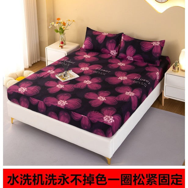 Washed cotton all-inclusive fitted sheet single piece simmons bed cover bed cover mattress protective cover dust cover non-slipbed sheets
