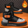 Northeastern snow boots for men winterfleece-linedheattech bread cotton shoes minus 40 degrees waterproofnon-slip fur all-in-one cotton boots