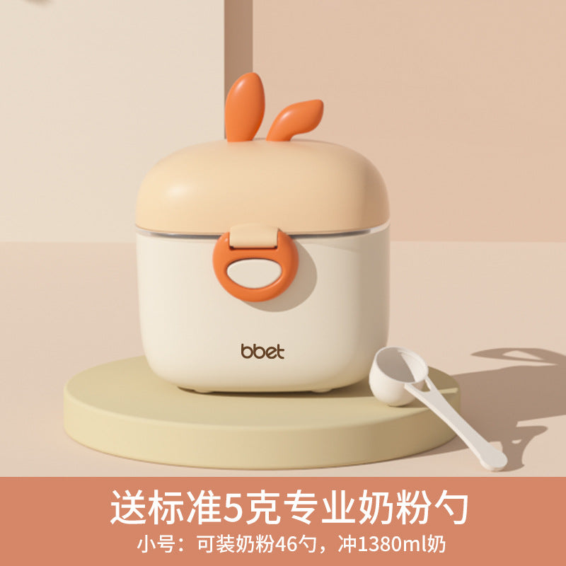 Baby milk powder box Portable out Large capacity baby rice noodle box Milk powder sub-packaging box Sealed storage tank Moisture-proof