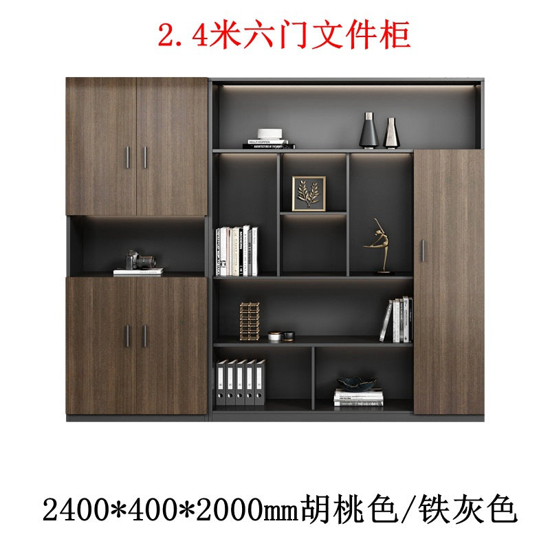 Boss table bookcase casual storage storage cabinet furniture office background file cabinet information cabinet wooden floor cabinet
