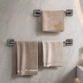Factory direct: no-drill towel bar - wall mounted bathroom & toilet organizer rack - single rod storage hanger