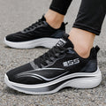 Men's spring youth mesh breathable flyknit sneakers - soft sole, trendy, lightweight, ultra-soft, non-slip fashion shoes