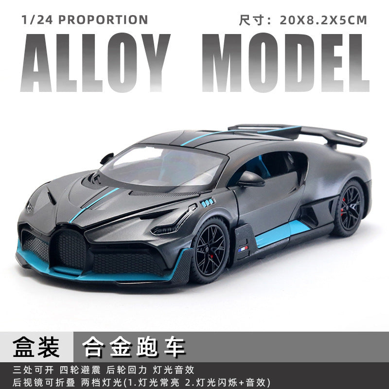 Large jeep wrangler alloy artificial 1:24 model bugatti lambo car kids toy men's gift ornaments