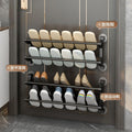 Bathroom wall multi-functional hanging slipper rack bathroom punch-free shoe hanging rack door back slit storage rack wholesale