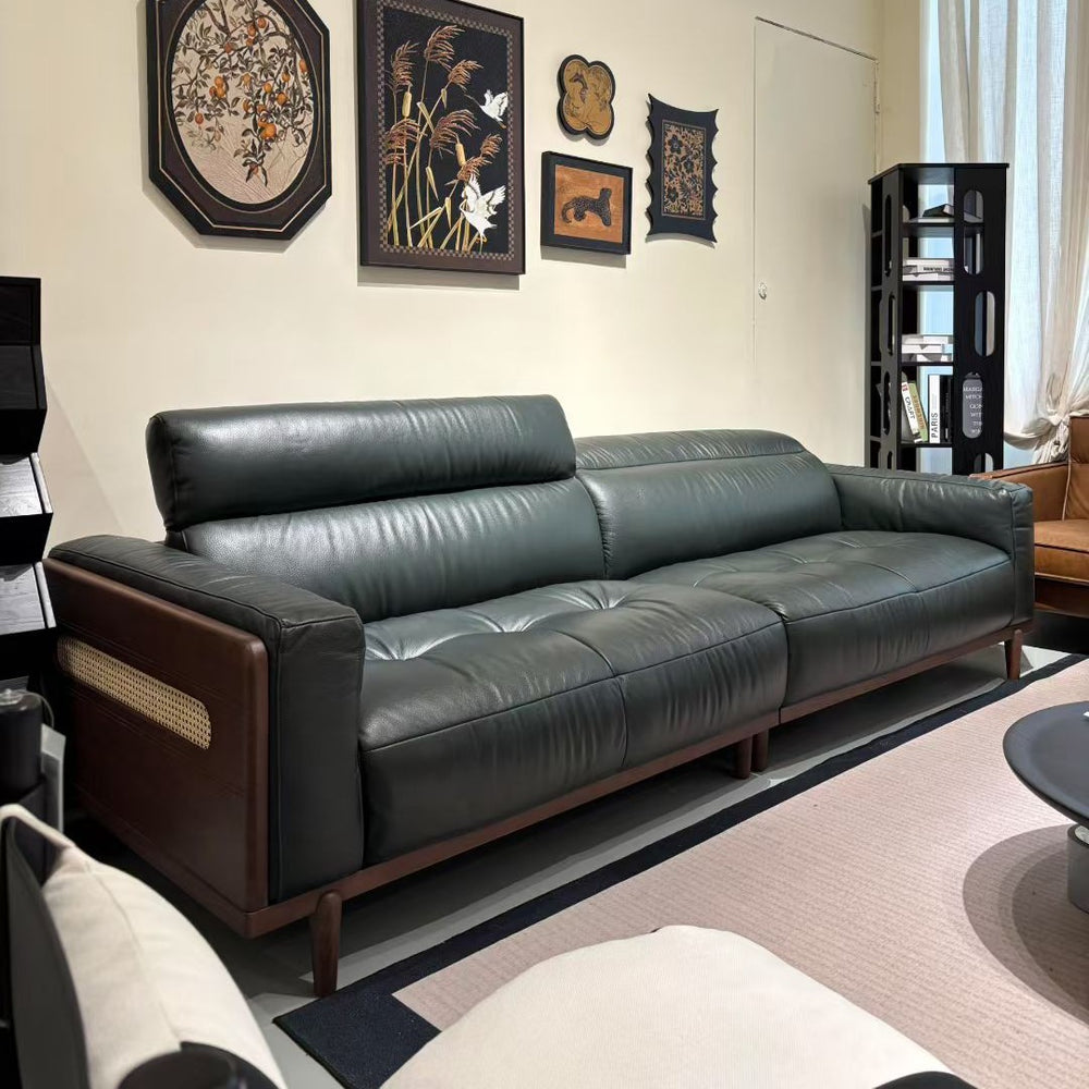 Solid wood sofa larch solid wood living room soft sofa modern casual scandinavian style sofa chair living room for home chair