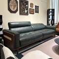 Solid wood sofa larch solid wood living room soft sofa modern casual scandinavian style sofa chair living room for home chair