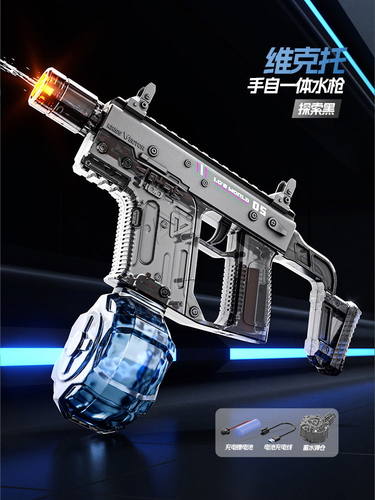 new arrival victor electric burst water gun automatic water absorption manual automatic linkage reloading large capacity water gun