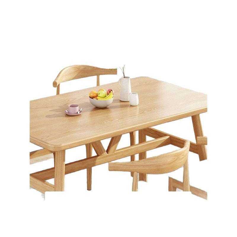 Dining table small apartment for home modern casual dining table and chairs commercial fast food restaurant table and chair combination dining table rectangular table