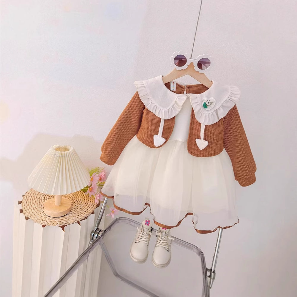 Baby girl spring/autumn  new sweet first birthday dress toddler spring fashion dress - export quality