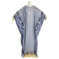 European and american export cross-border e-commerce printed chiffon loose dress african  two-piece set robe + vest