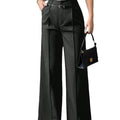 fashionfall and winternew arrivalladies casualelegantwork clothinghigh waistloosestraight-legpants suit pants