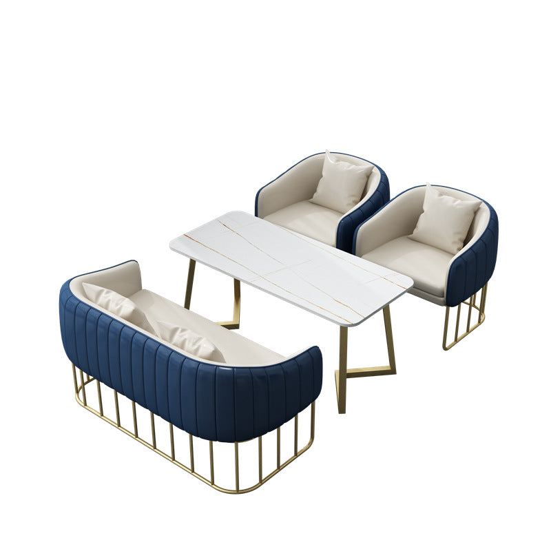 Negotiation table and chair combination sales office hotel rest area beauty salon photo studio reception sofa casual coffee shop booth