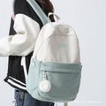 Backpack corduroy fabric is thick, soft and not easily deformed casual travel outing mommy bag girls backpack
