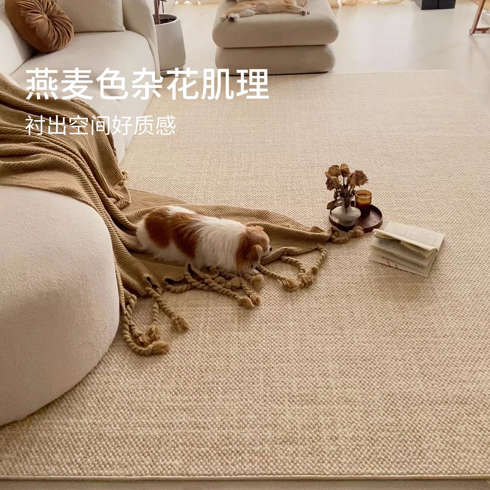 Wool carpet plain color living room accessible luxuryclassynew arrivalfor home carpet large house standard bedroom floor mat stain-resistant thickened