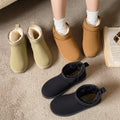 Snow boots plus sizeexportwinternew arrivalflatsshort barrel northeast cotton shoes fleece-linedthickenedheattech snow boots for women