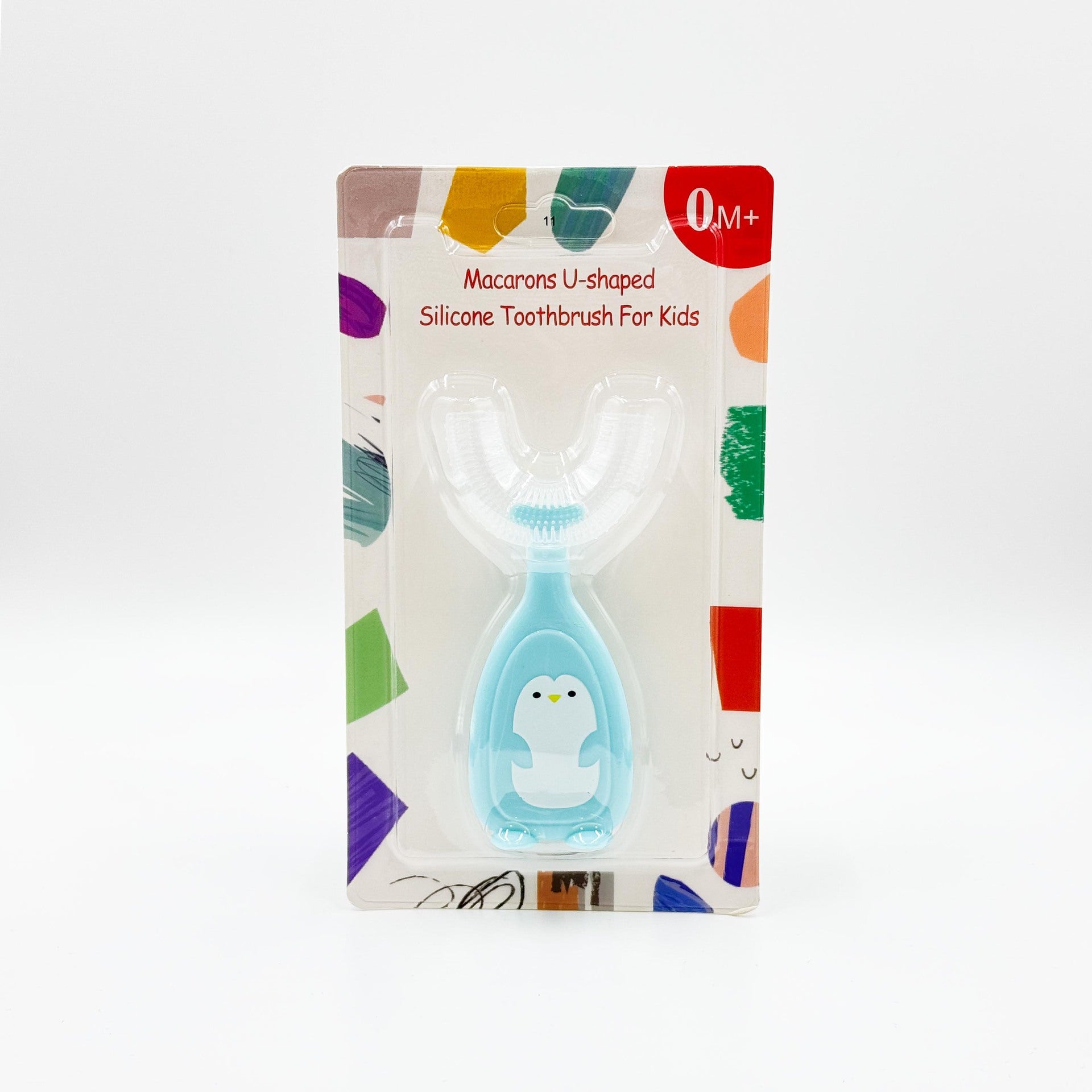English card new manual children's U-shaped toothbrush silicone toothbrush baby mouth type oral cleaning manual U-shaped