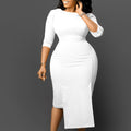 D351  european and american women's clothing  new fashion elegant slim-fit ol office bodycon african dress