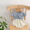 Summer outfit baby chic cute little princess super fairy mesh suspender romper dress baby girl bodysuit summer style