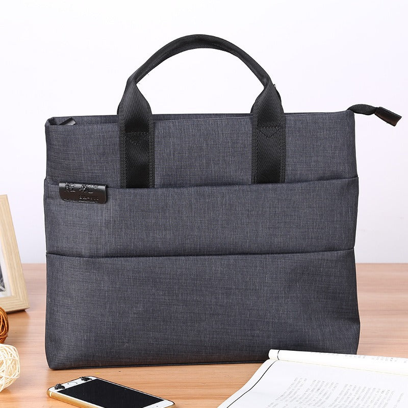 Oxford cloth handheld document bag a4 briefcase pilot handheld briefcase thickened waterproof conference bag information bag