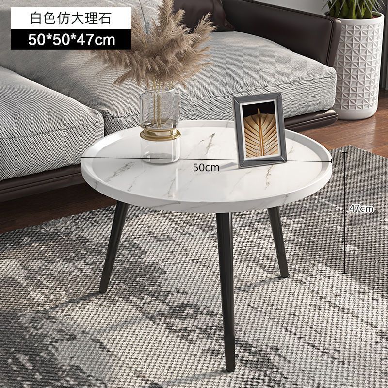 Foldable tea table coffee table minimalist modern nordic home living room round sofa side table small apartment portable table