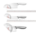All-steel kitchen knives: stainless steel chef's knife, slicing knife, boning knife, paring knife - high-speed steel