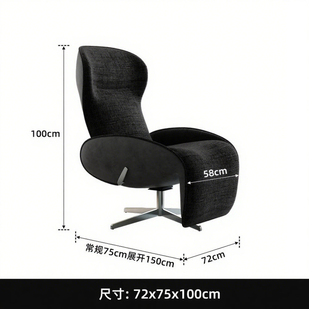Zero gravity recliner for villa living room, balcony, bedroom, study - single sofa bed, lazy sofa, rocking chair