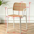 Square with armrests net weight 4.8kg -white