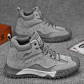 Men's winter high-top work boots: durable, slip-resistant safety boots for construction, outdoor activities, and hiking