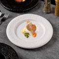 Minimalist rock texture western dinner plate - matte finish, creative restaurant & hotel steak plate, high-style home dinnerware
