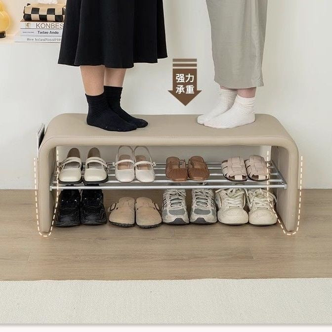 For home door shoe changing stool stool all-in-one shoe cabinet entrance shoe stool accessible luxury bedroom bench bench