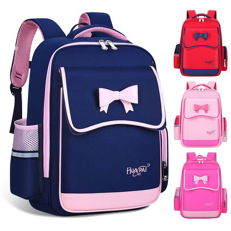 New children's schoolbag female students 1-3-6 grade backpack Korean version backpack bow for six to twelve years old