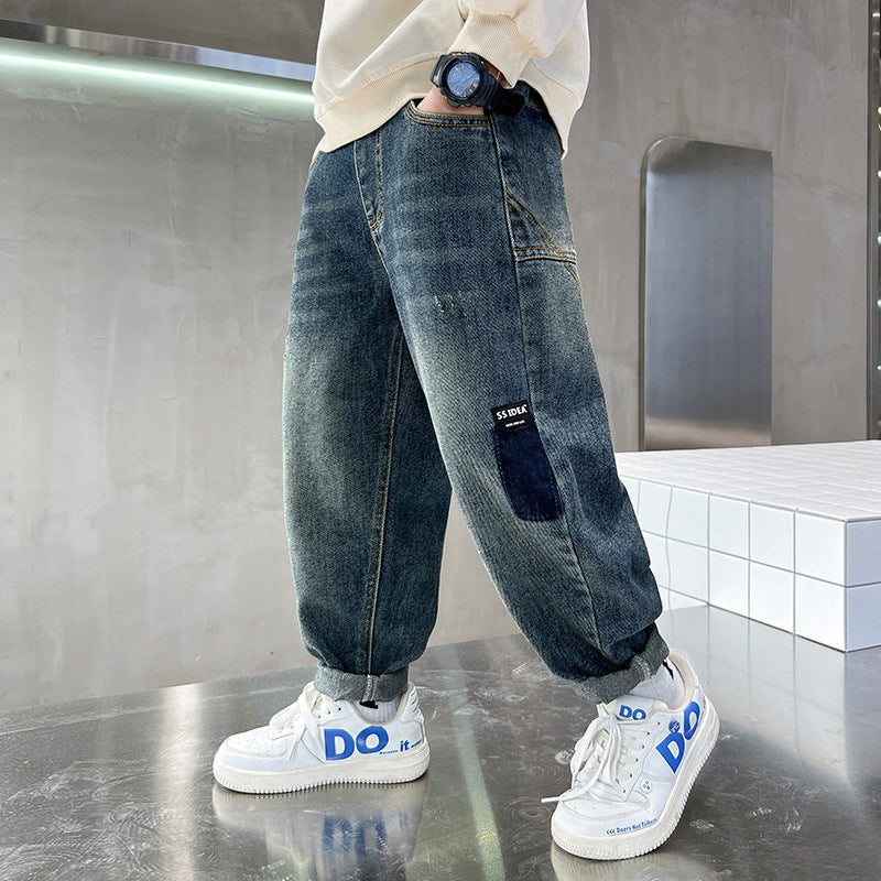 Boys' jeans - spring/autumn collection - new  trendy street style for older boys and teens - kids' denim pants