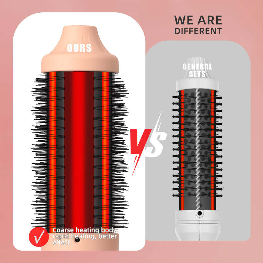 Cross-border curling iron 45mm multi-functional straight hair comb curling iron 2-in-1 straight roll dual-purpose infrared electric comb