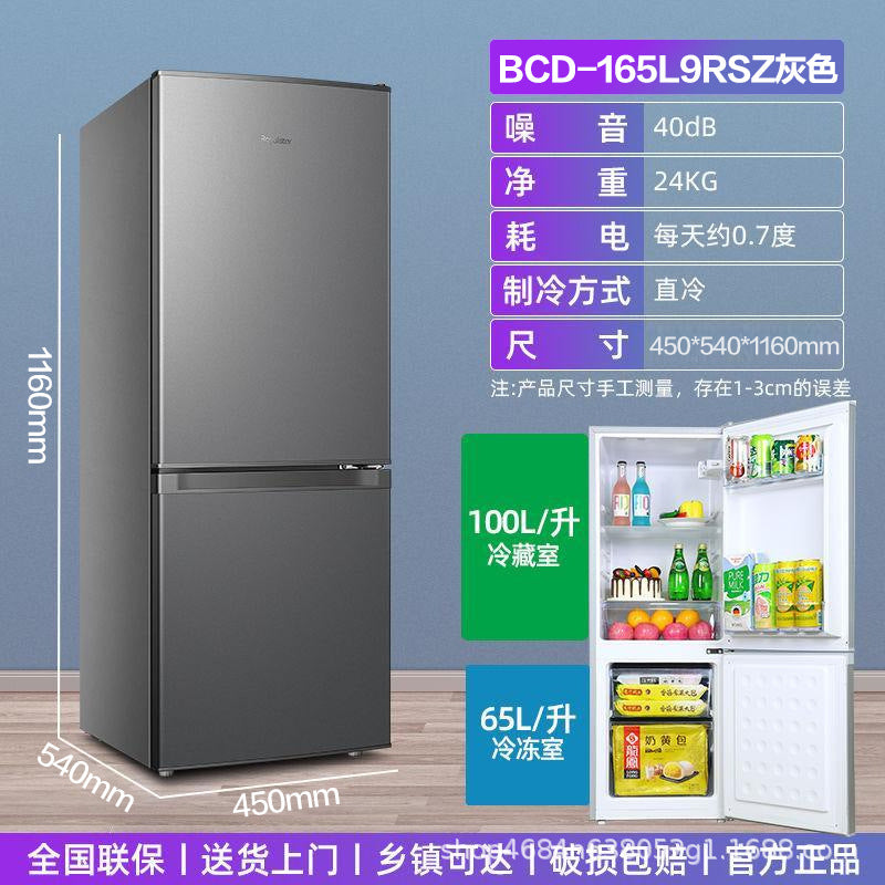 Royalstar 165l two-door refrigerator - compact refrigerator & freezer combo for home, rental, dorm room - energy-efficient