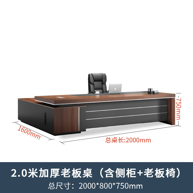 Atmospheric boss table Double cabinet President's desk Large class supervisor desk manager Office desk and chair combination furniture