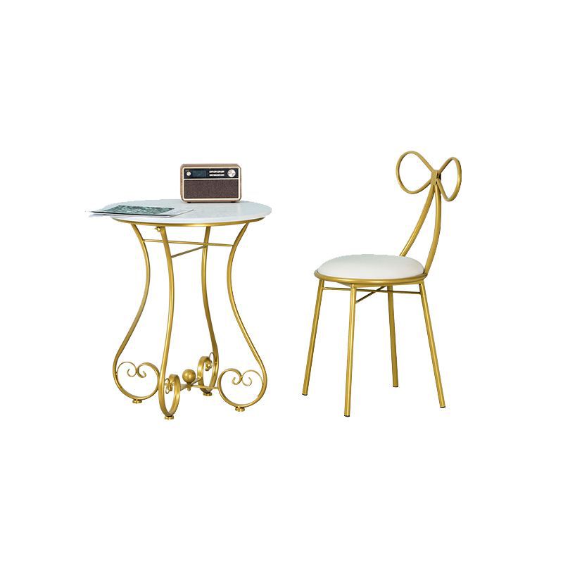 Balcony casual table and chair combination modern casual three-piece set iron small round table and chair popular ins small coffee table