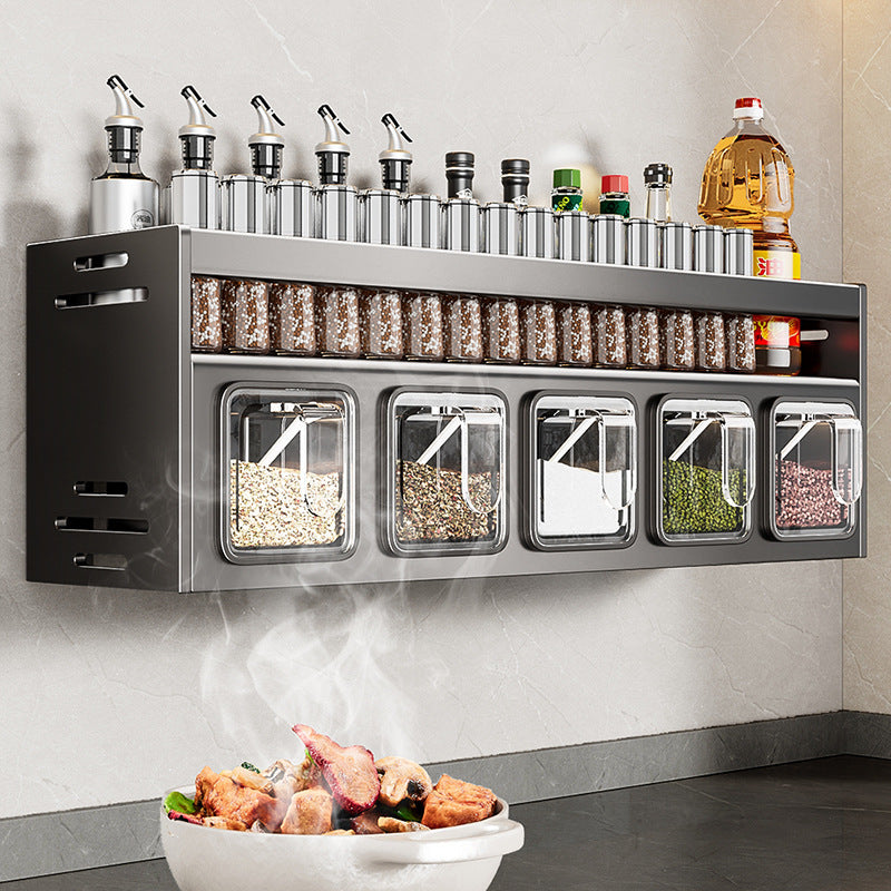 Kitchen seasoning rack Wall-mounted seasoning seasoning storage box Wall-mounted seasoning rack Seasoning rack