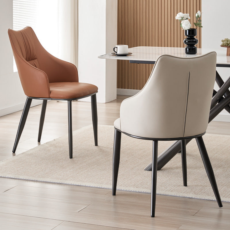 Italian light luxury backrest dining chair chair for home restaurant scandinavian stool modern casual backrest chair hotel negotiation chair