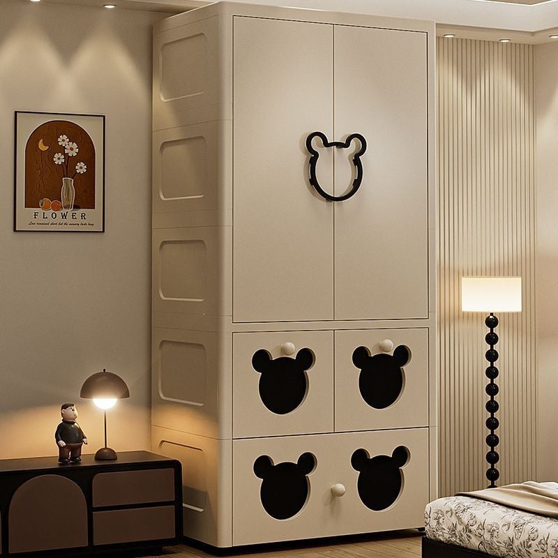 60cm extra-large, heightened & thickened baby wardrobe - simple kids' closet for clothes storage and organization