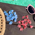 Super fairy and beautiful seaside resort style red flower tassel earrings for women, accessible luxury, high-end earrings, huge beautiful earrings
