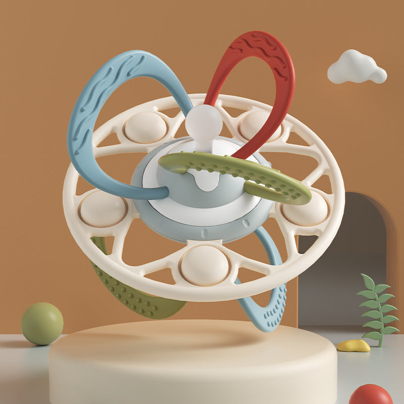 Manhattan Catch Ball Baby Toys Newborn Toddler Baby Puzzle 4 Grip Training 2 Three 3 One 6 Months Silicone