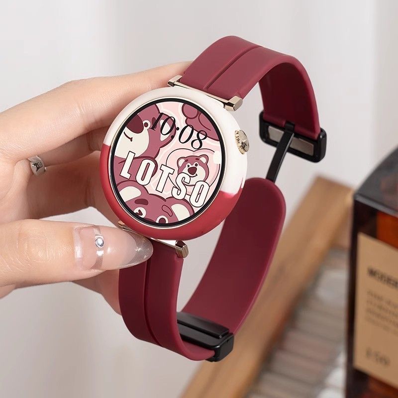 Bestselling dual-payment round screen smartwatch for high school girls - stylish, nfc access, ai assistant, fitness tracker (instagram hot item)