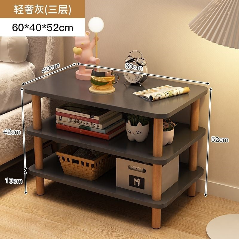 Bedside table bedside small table casual rental house small square table sofa side table bedroom simple for home storage rack
