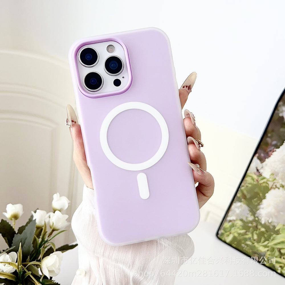 Matte jelly case 2-in-1 apple 17 fashion phone case, compatible with iphone 15, drop-proof minimalist protective cover 16