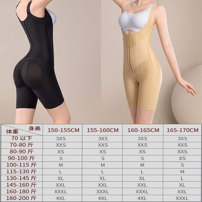 Fashion cross-border body shaping, tummy control, zipper, button, hip lift, waist shaping, tight corset, post-surgery shaping garment