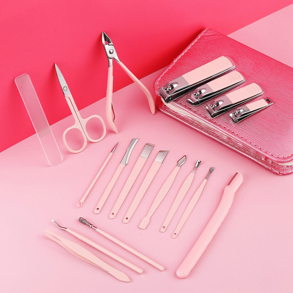 German stainless steel eagle mouth pliers manicure dead skin scissors tool suit complete set professional pedicure knife nail scissors wholesale