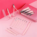 German stainless steel eagle mouth pliers manicure dead skin scissors tool suit complete set professional pedicure knife nail scissors wholesale