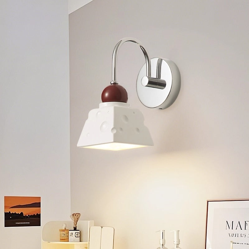 Wall lamp bedroom bedside new cream wind modern simple living room background decorative light aisle lighting fixture 1