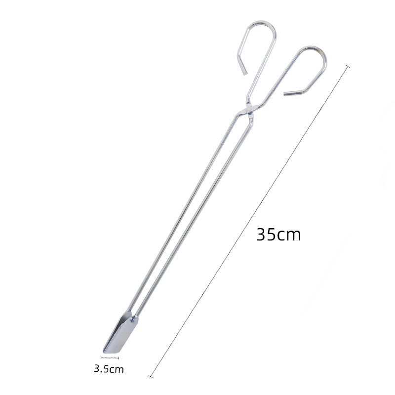 Wholesale in stock stainless steel food tongs charcoal tongs fire tongs multifunctional barbecue tongs barbecue tools accessories